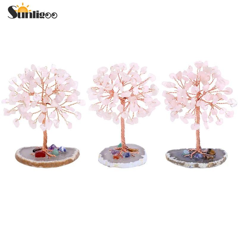 Mini Crystal Money Tree Copper Wire Feng Shui Decor by HitMyNeed