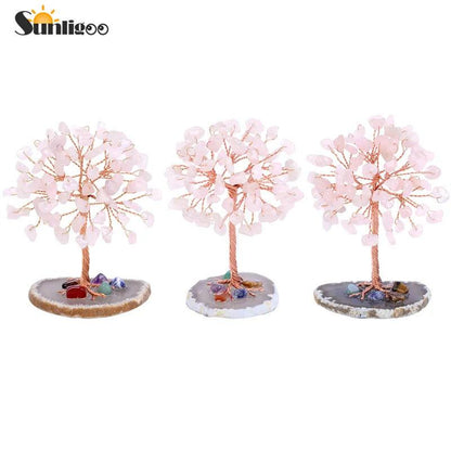 Mini Crystal Money Tree Copper Wire Feng Shui Decor by HitMyNeed
