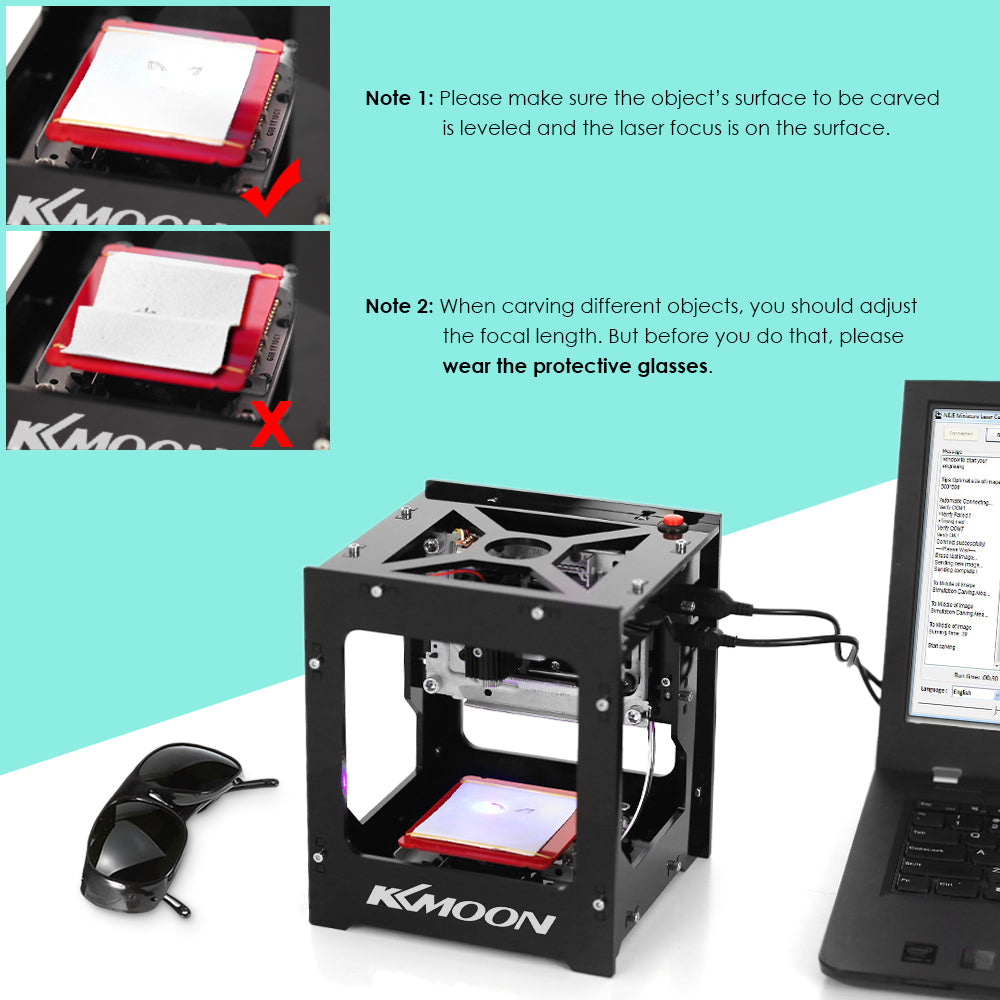 Mini Desktop High Speed Laser Engraving Machine by HitMyNeed