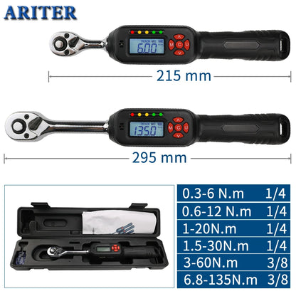 Mini Digital Torque Wrench 1/4" & 3/8" Adjustable 1-5-30n-m-1-4 by HitMyNeed