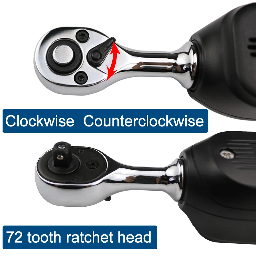 Mini Digital Torque Wrench 1/4" & 3/8" Adjustable 3-60n-m-3-8 by HitMyNeed