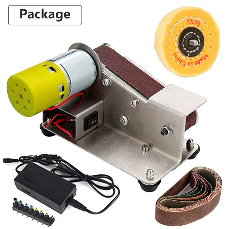 Mini Electric Belt Sander with Variable Speed by HitMyNeed