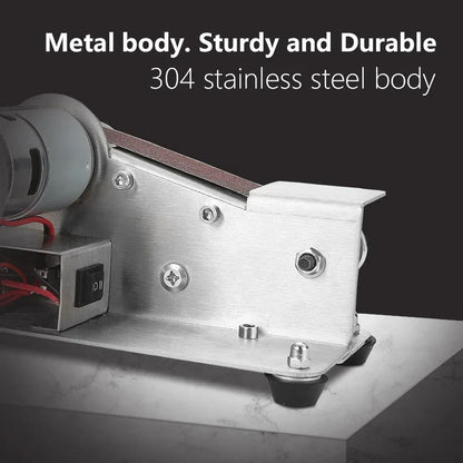 Mini Electric Belt Sander with Variable Speed by HitMyNeed