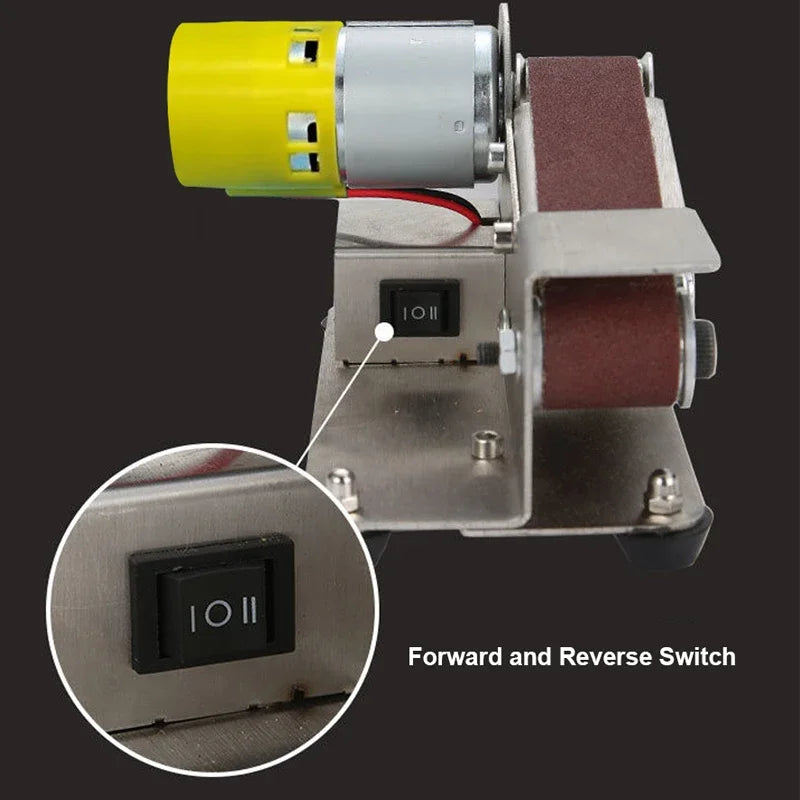 Mini Electric Belt Sander with Variable Speed by HitMyNeed