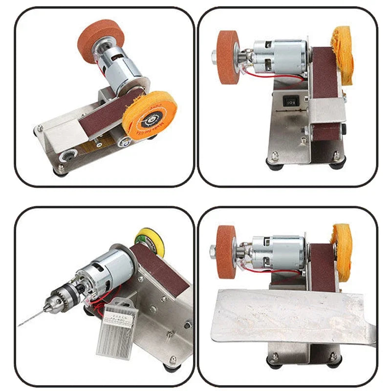 Mini Electric Belt Sander with Variable Speed by HitMyNeed