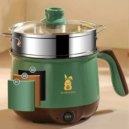 Mini Electric Cooker Double Layer Non-Stick 2 Person by HitMyNeed