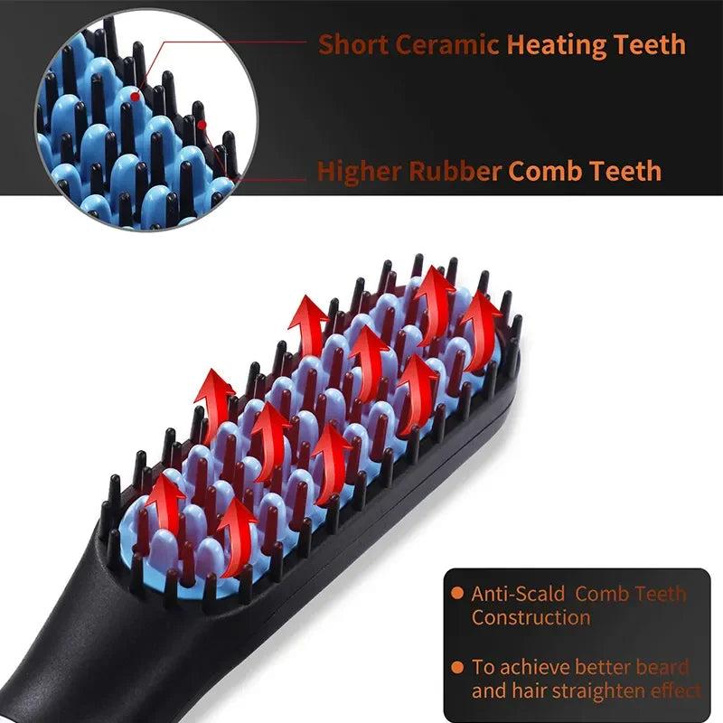 Mini Electric Hair & Beard Straightening Comb by HitMyNeed