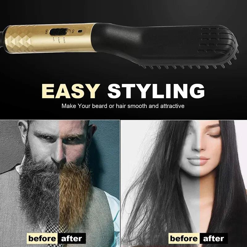 Mini Electric Hair & Beard Straightening Comb by HitMyNeed