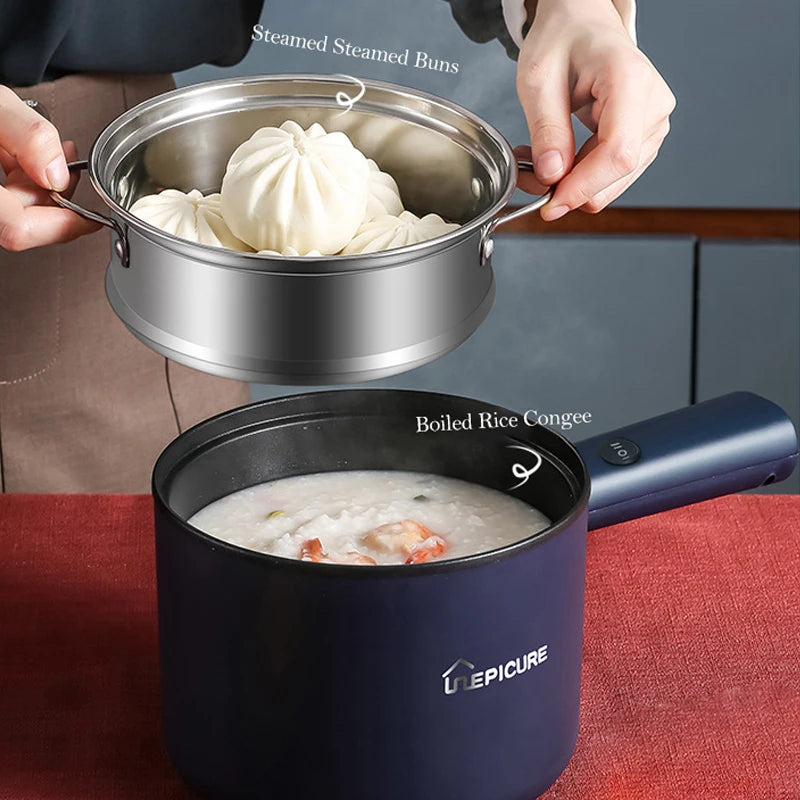 Mini Electric Multi-Function Double Layer Noodle Pot by HitMyNeed