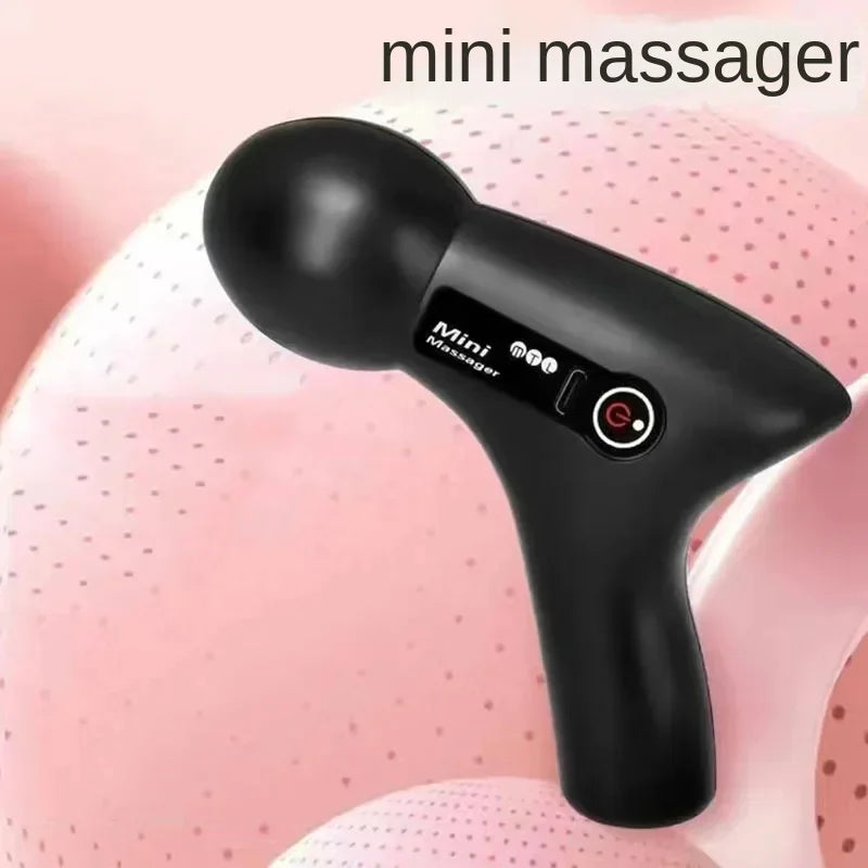 Mini Electric Muscle Massager Fascia Gun black by HitMyNeed