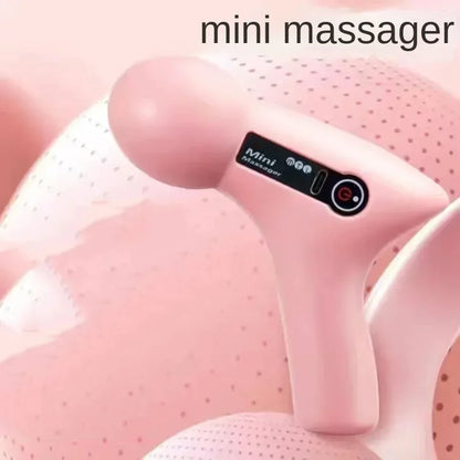 Mini Electric Muscle Massager Fascia Gun pink by HitMyNeed
