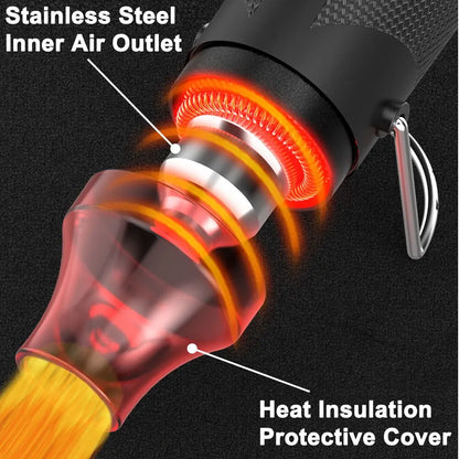 Mini Electrical Heat Gun with 300 Heat Shrink Connectors by HitMyNeed