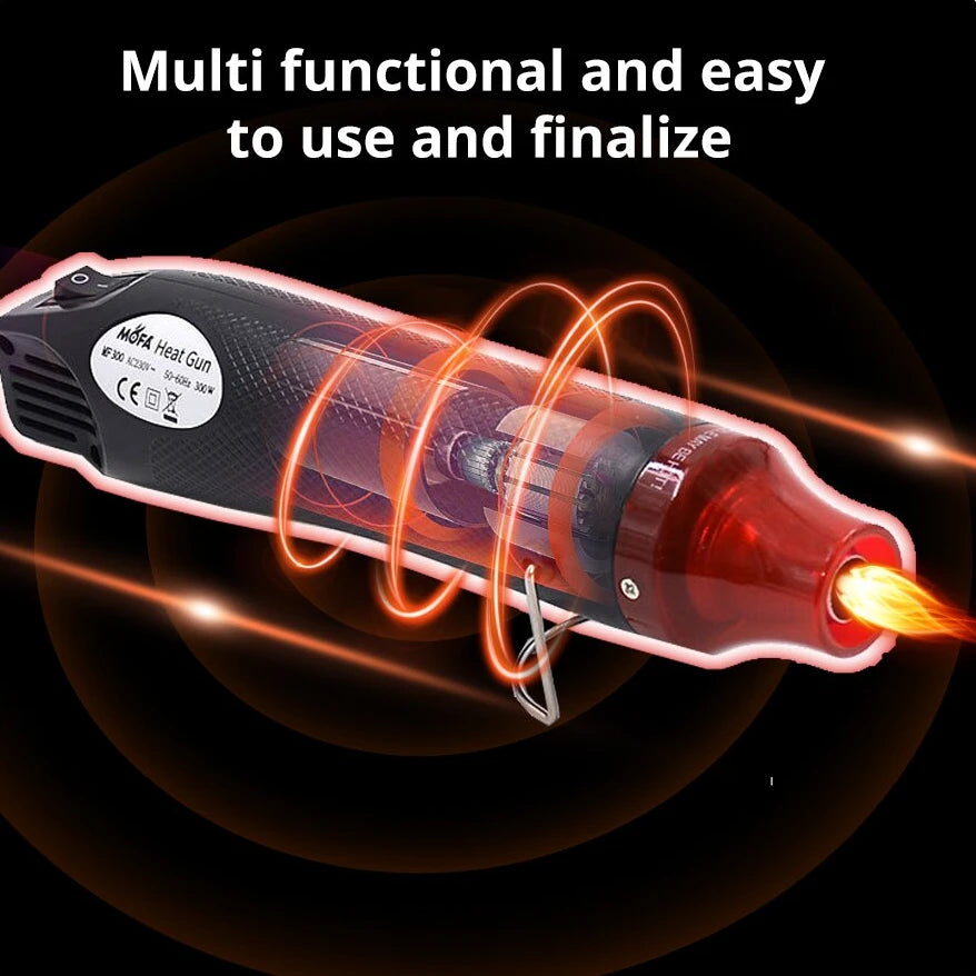 Mini Electrical Heat Gun with 300 Heat Shrink Connectors by HitMyNeed