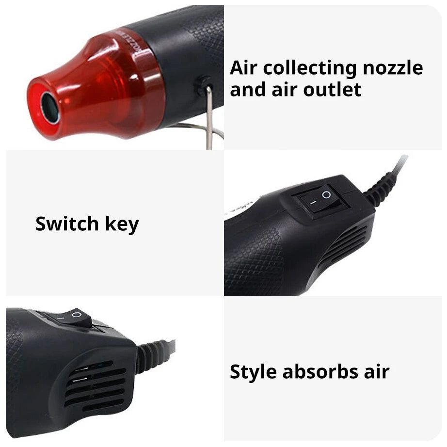 Mini Electrical Heat Gun with 300 Heat Shrink Connectors by HitMyNeed