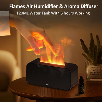 Mini Flame Aroma Humidifier & Essential Oil Diffuser by HitMyNeed