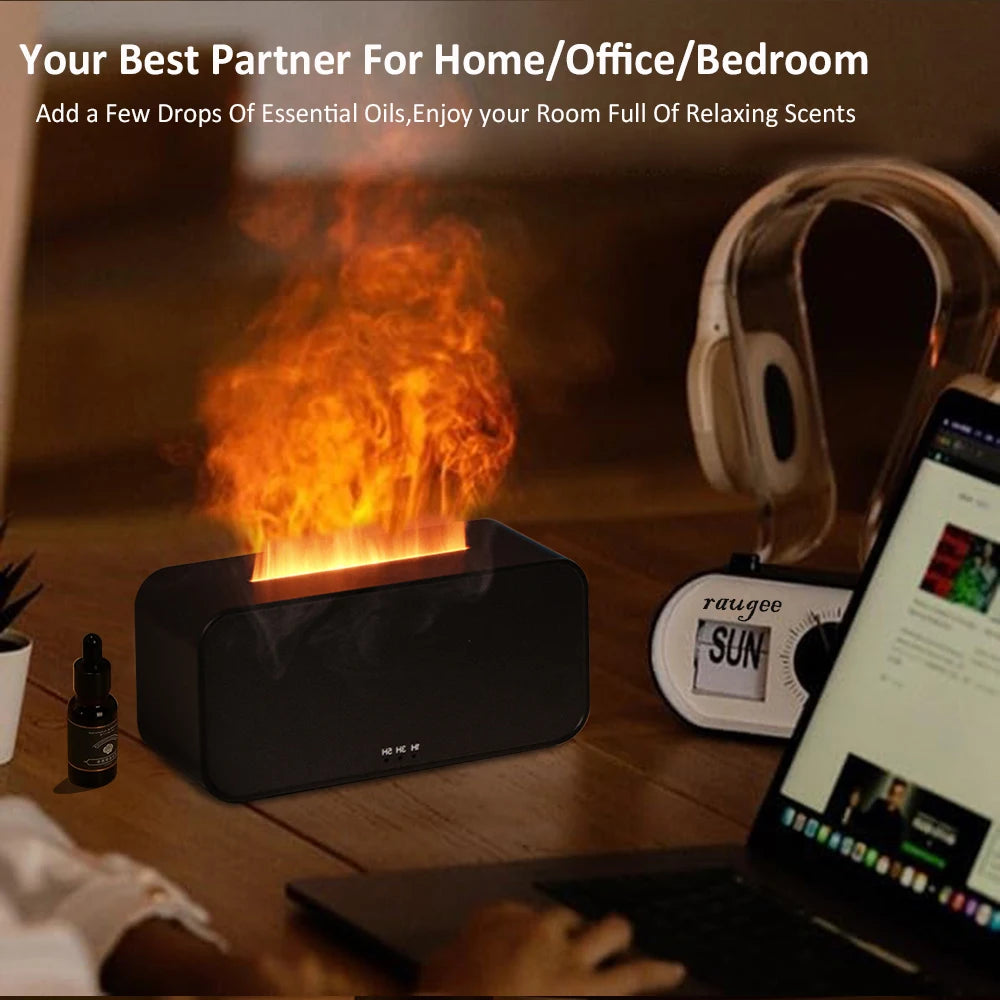 Mini Flame Aroma Humidifier & Essential Oil Diffuser by HitMyNeed