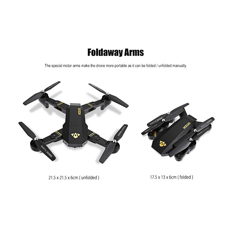 Mini Foldable Selfie Drone with HD Camera by HitMyNeed