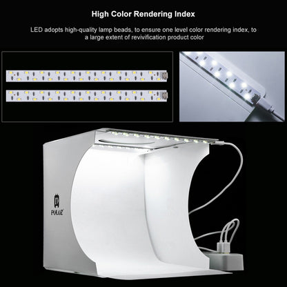 Mini Folding Lightbox Photo Studio with LED by HitMyNeed
