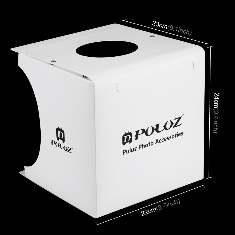 Mini Folding Lightbox Photo Studio with LED by HitMyNeed