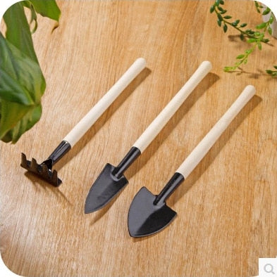 Mini Garden Hand Tools Set 3pcs for Potted Plants by HitMyNeed