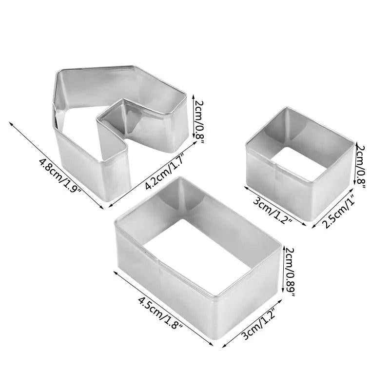 Mini Gingerbread House Stainless Steel Cookie Cutter by HitMyNeed