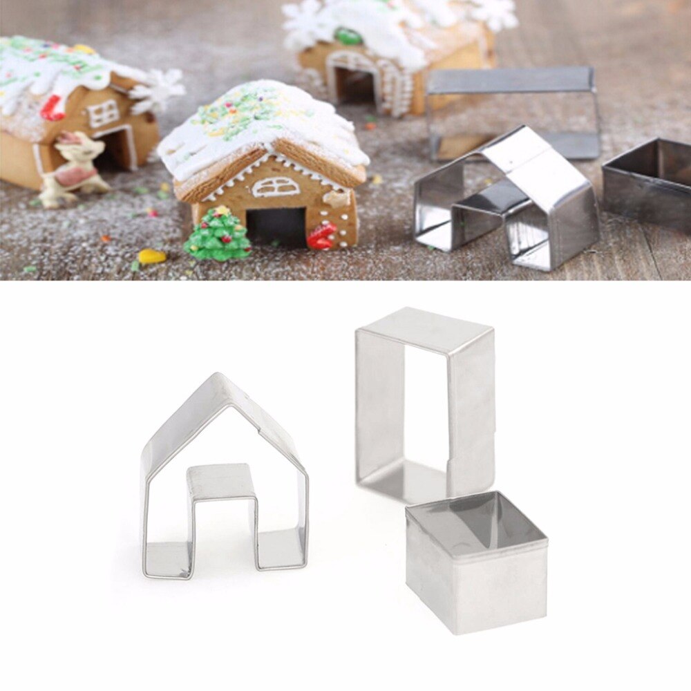 Mini Gingerbread House Stainless Steel Cookie Cutters by HitMyNeed