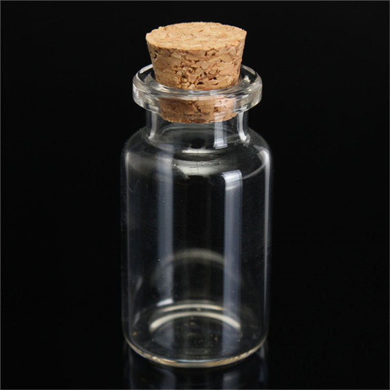 Mini Glass Bottles with Cork 12ml (Set of 10) by HitMyNeed