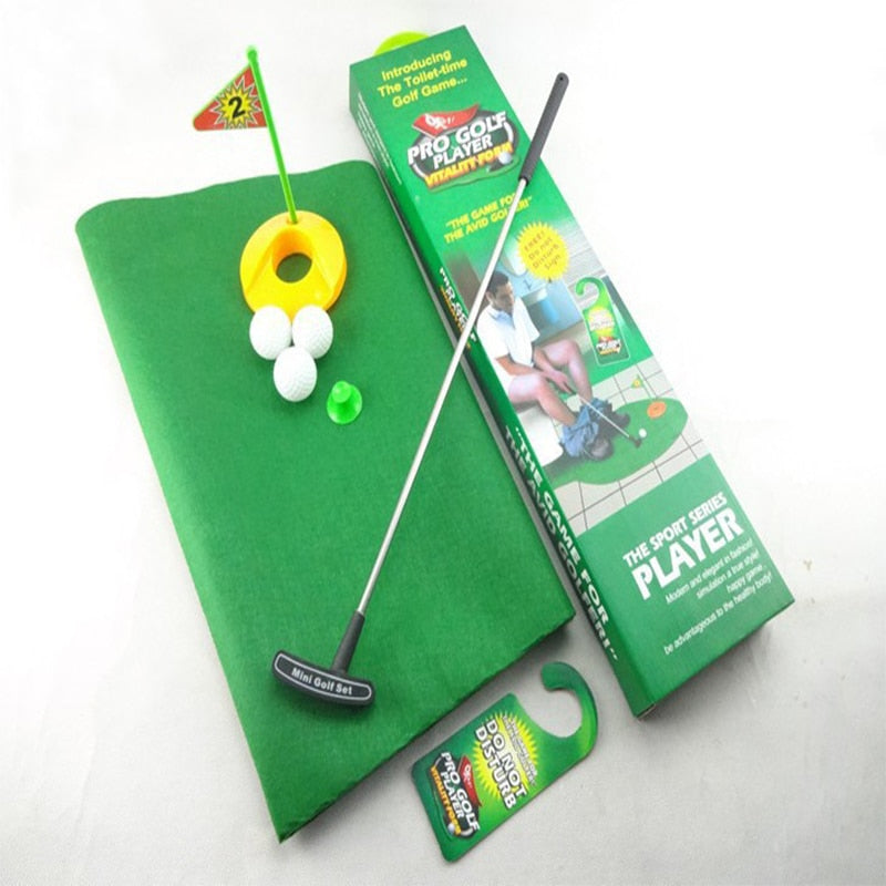 Mini Golf Toilet Bathroom Putting Game Set by HitMyNeed