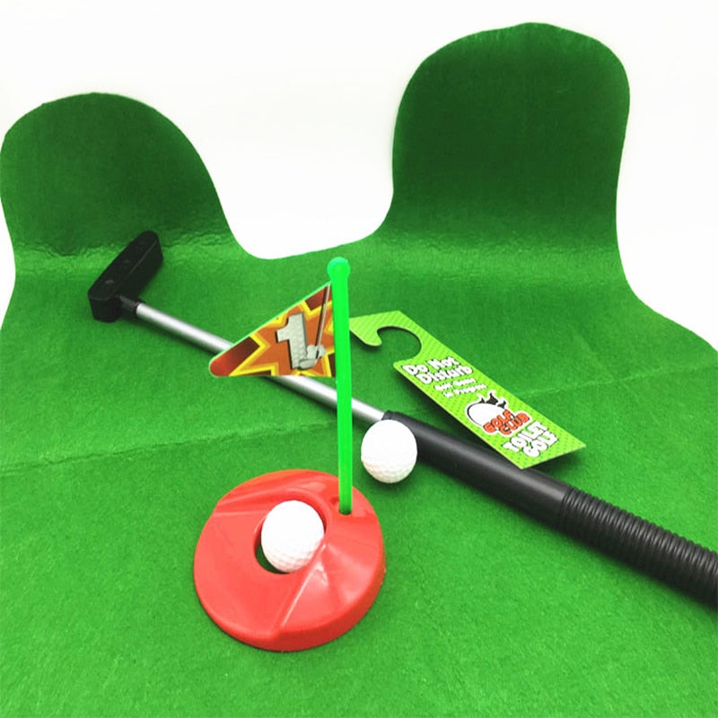 Mini Golf Toilet Bathroom Putting Game Set by HitMyNeed