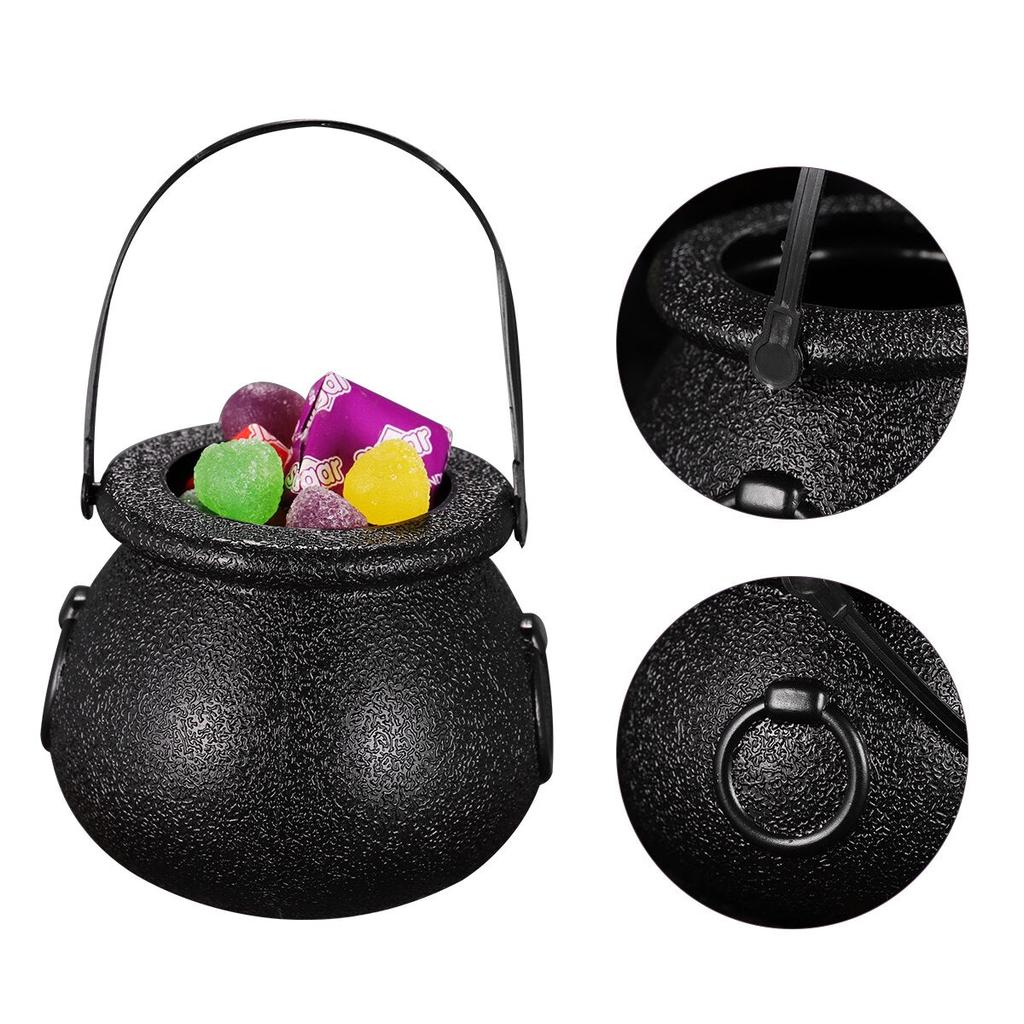 Mini Halloween Cauldron Candy Buckets (10 Pack) by HitMyNeed