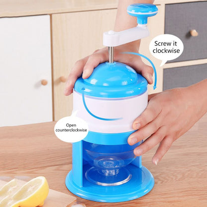 Mini Hand Crank Ice Shaver for Drinks & Desserts by HitMyNeed