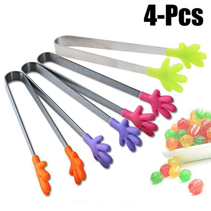 Mini Hand Tongs Serving Utensils Set (5 Pack) by HitMyNeed