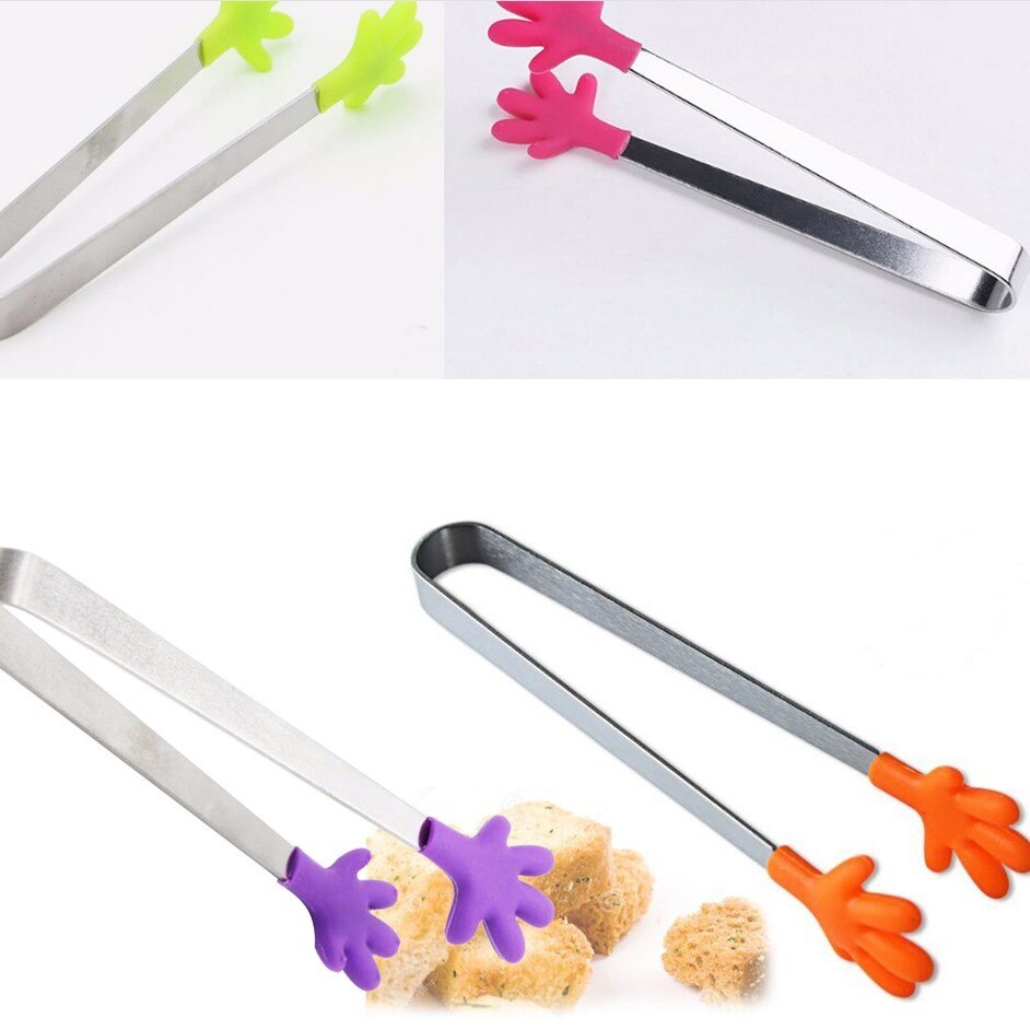 Mini Hand Tongs Serving Utensils Set (5 Pack) by HitMyNeed