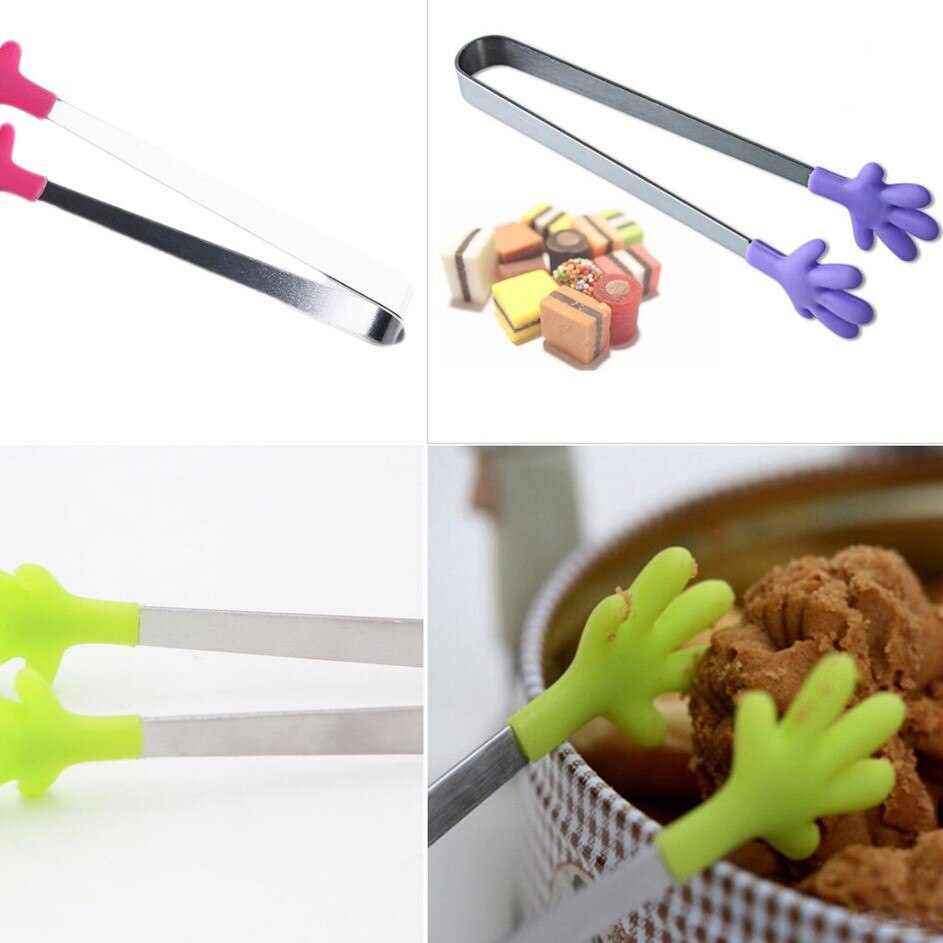 Mini Hand Tongs Serving Utensils Set (5 Pack) by HitMyNeed