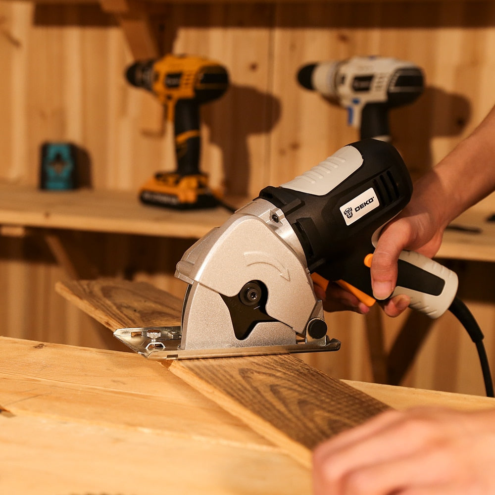 Mini Handheld Circular Saw 85mm, 7000 RPM, 230V by HitMyNeed