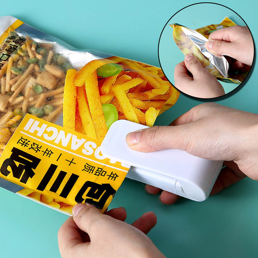 Mini Handheld Plastic Bag Sealer Clip for Snacks by HitMyNeed