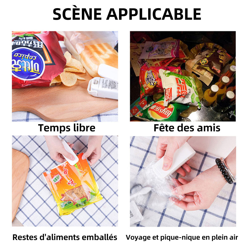 Mini Handheld Plastic Bag Sealer Clip for Snacks by HitMyNeed
