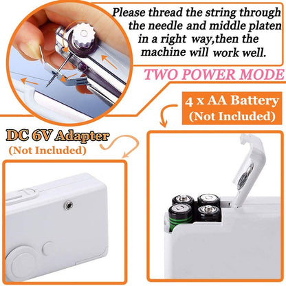 Mini Handheld Sewing Machine Quick Stitch Tool by HitMyNeed