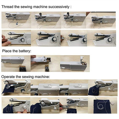 Mini Handheld Sewing Machine Quick Stitch Tool by HitMyNeed