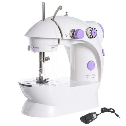 Mini Handheld Sewing Machine with Light and Foot Pedal by HitMyNeed