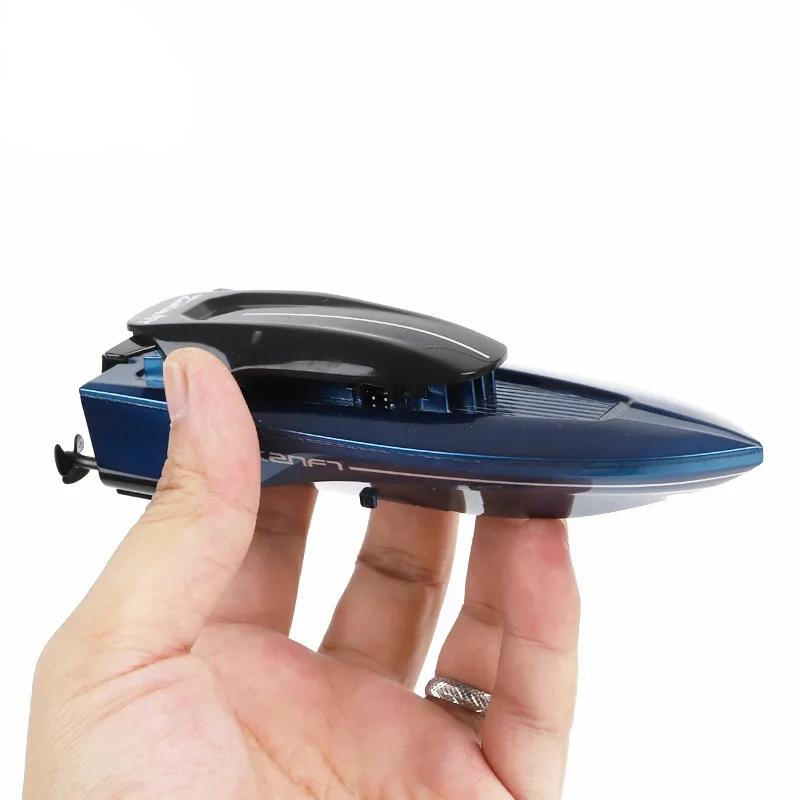 Mini High-Speed RC Racing Boat with LED Lights by HitMyNeed