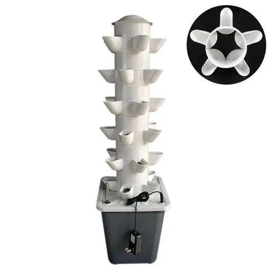 Mini Hydroponic Vertical Herb & Veggie Garden Tower by HitMyNeed