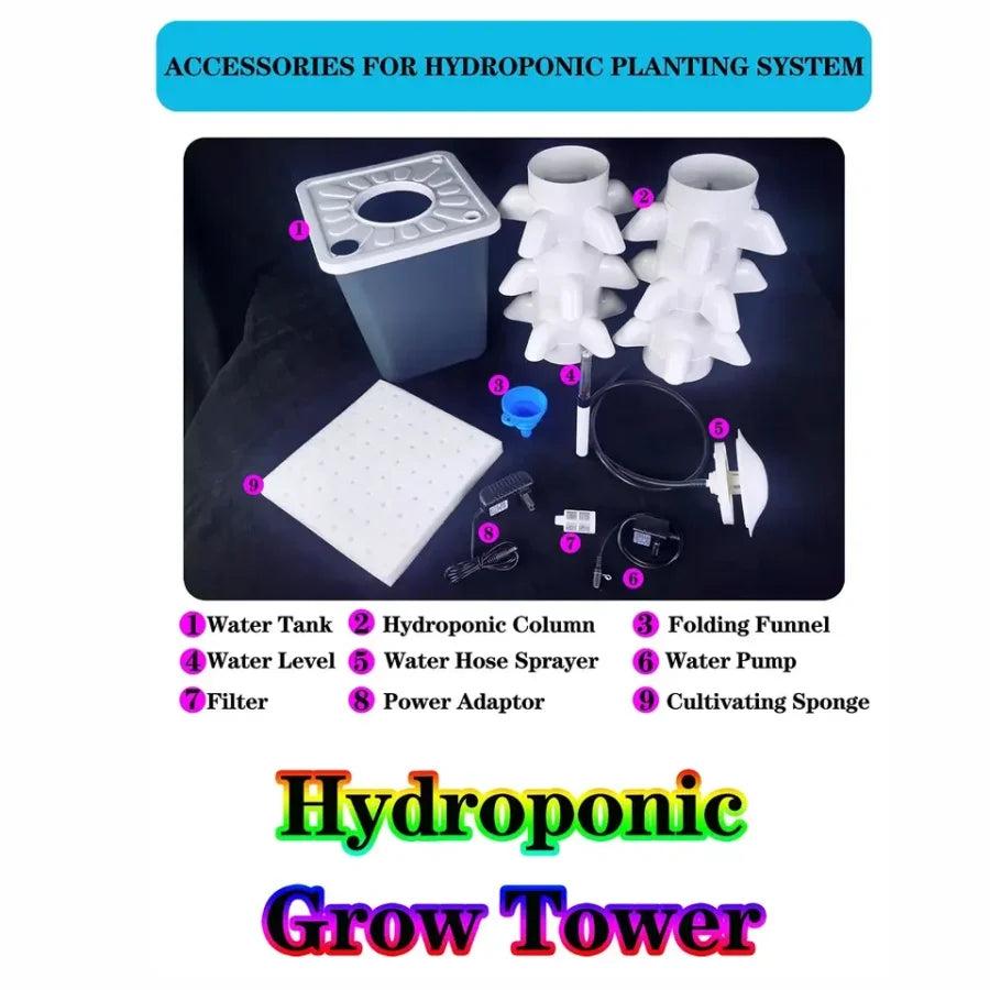 Mini Hydroponic Vertical Herb & Veggie Garden Tower by HitMyNeed