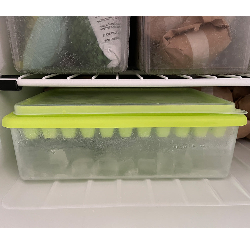 Mini Ice Cube Tray with Lid, Bin and Scoop Set by HitMyNeed