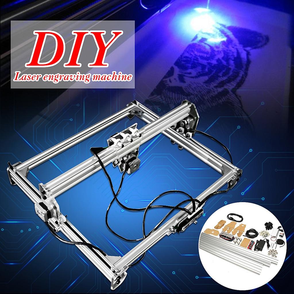 Mini Laser Engraving Machine 3000mW, 65 x 50 cm Area by HitMyNeed