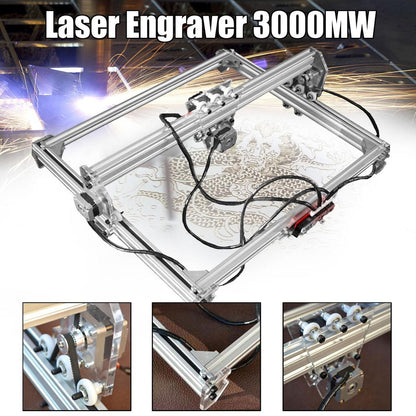 Mini Laser Engraving Machine 3000mW, 65 x 50 cm Area by HitMyNeed