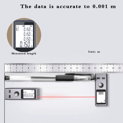 Mini Laser Rangefinder Digital Tape Measure 60m by HitMyNeed