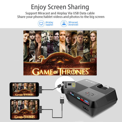 Mini LED Portable Projector for Home & Travel by HitMyNeed