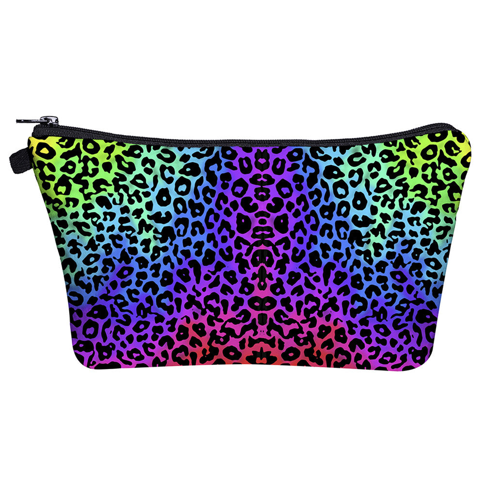 Mini Leopard Print Makeup Bag Organizer by HitMyNeed