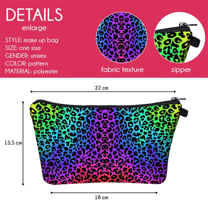 Mini Leopard Print Makeup Bag Organizer by HitMyNeed